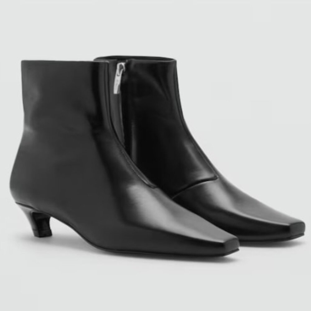 MANGO Leather Boots